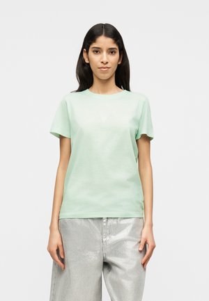 MINI STRASS TRIANGLE TEE - Βασικό μπλουζάκι - misty teal cold