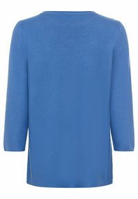 Olsen MIT RUNDHALSAUSSSCHNITT - Strickpullover - blau