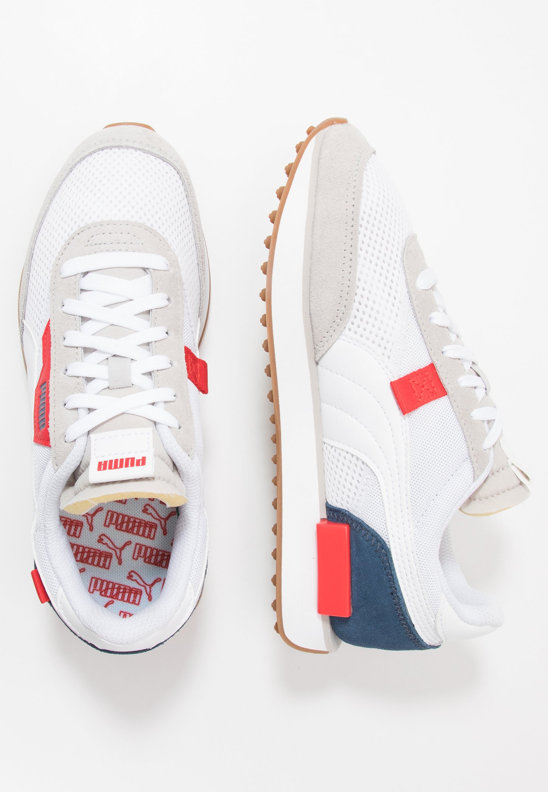 Puma RIDER STREAM ON - Sportbačiai - gray violet/white/dark denim/spalvota  - Zalando.lt