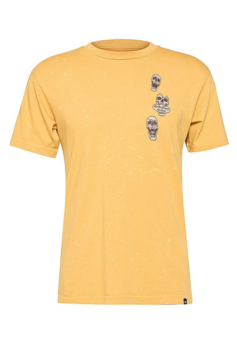 DC Shoes T-shirt print geel