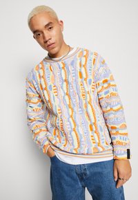 Carlo Colucci RUNDHALS UNISEX - Striktrøje - purple/orange/blue/yellow