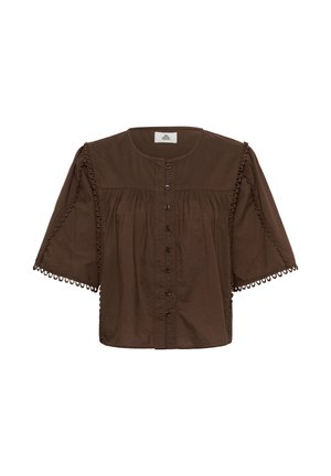 Karen by Simonsen, KBFRY BLOUSE - Blusa - chocolate martini