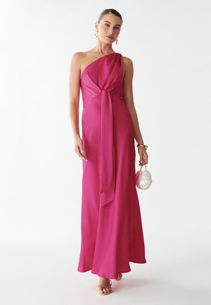 Dolga obleka - hot pink