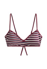 TEXTURED STRIPE - Horní díl bikin - dark red