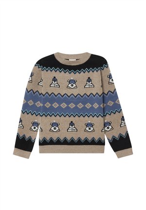 PULLOVER - Strickpullover - braun