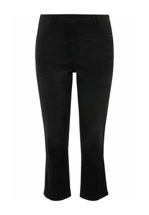 Ulla Popken SIENNA CROP STRETCH - Jeans bootcut - black