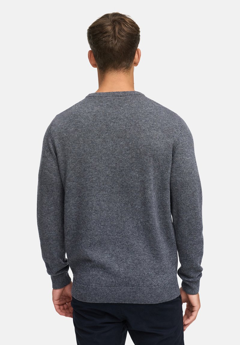 Indicode Hommes INMassum Knit Sweater | Pull En Maille Fine à Encolure Ronde Army S