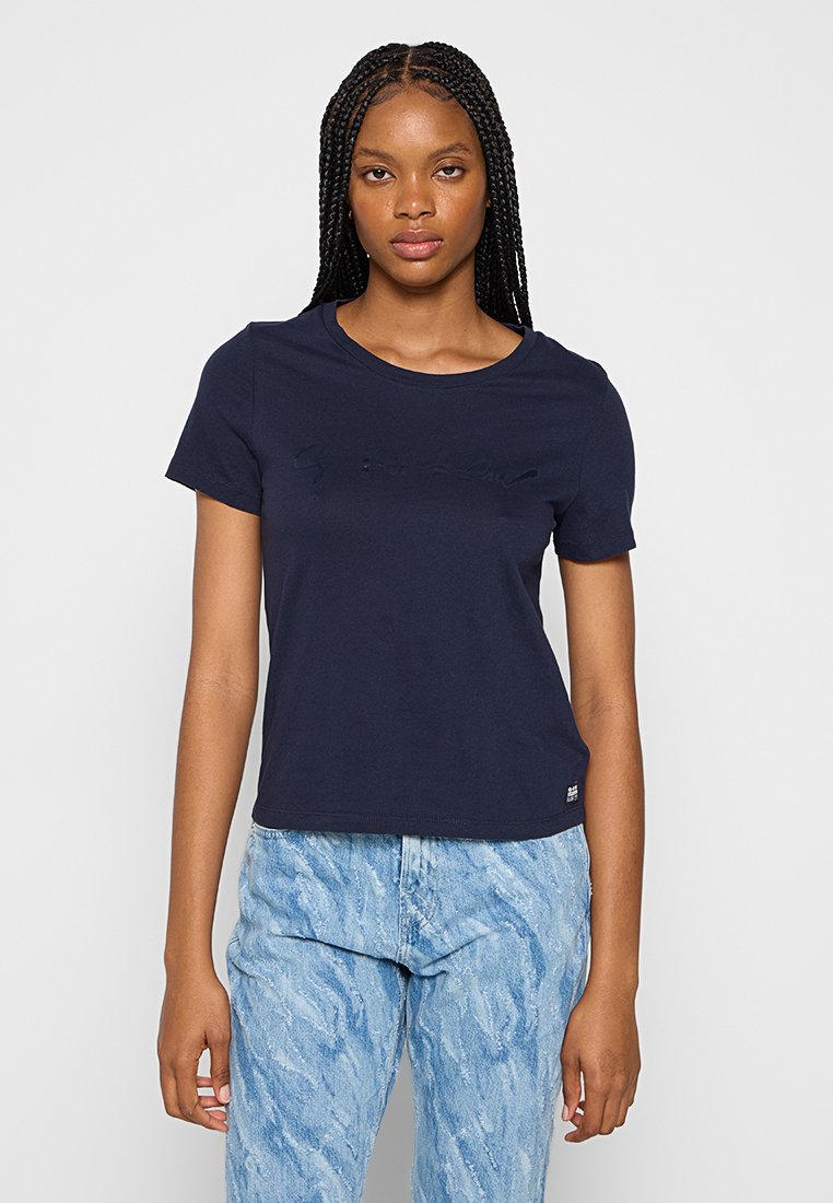 G-Star T-shirt print donkerblauw G-Star T-shirt print donkerblauw