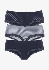 Selezionato, marine gepunktet gestreift uni