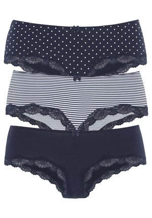 3 PACK - Slip - marine gepunktet  gestreift  uni