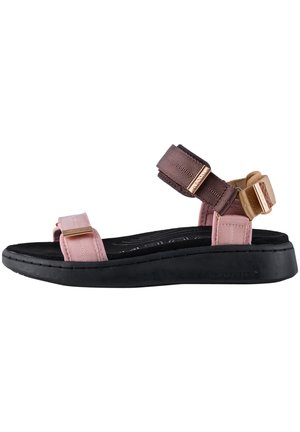 Woden LINE - Platform sandals - rosa multi