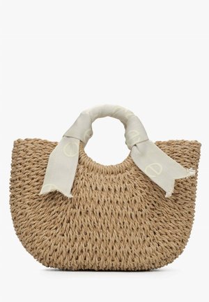 ESTRO PLECIONA TYPU KOSZYK Z RĄCZKĄ ESTRO - Handtas - beige