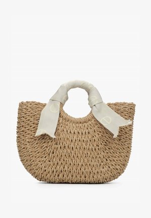 ESTRO, PLECIONA TYPU KOSZYK Z RĄCZKĄ ESTRO - Handtas - beige