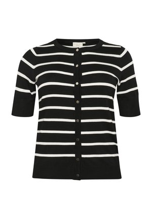 Kaffe Curve KCLIZZY - Kardiganas - black chalk stripe