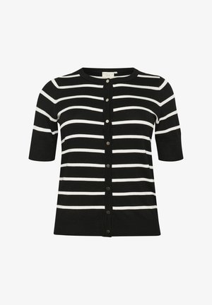 Kaffe Curve KCLIZZY - Cardigan - black chalk stripe
