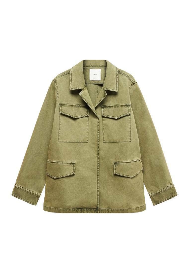 Mango Lichte jas kaki