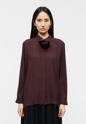 CALCA CAMICIA - Gombos blúz - bordeaux