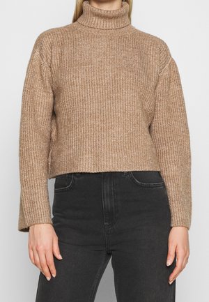Strickpullover - mottled brown