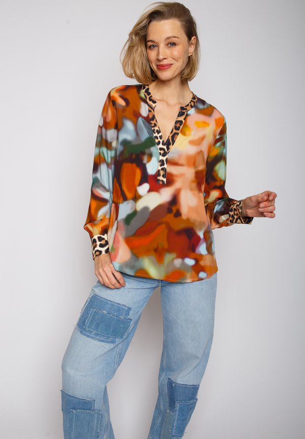 Bluse - multi flower