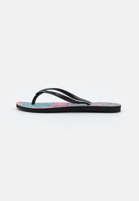 Havaianas SLIM FIT ANIMAL FLORAL - Sandálias em T - black