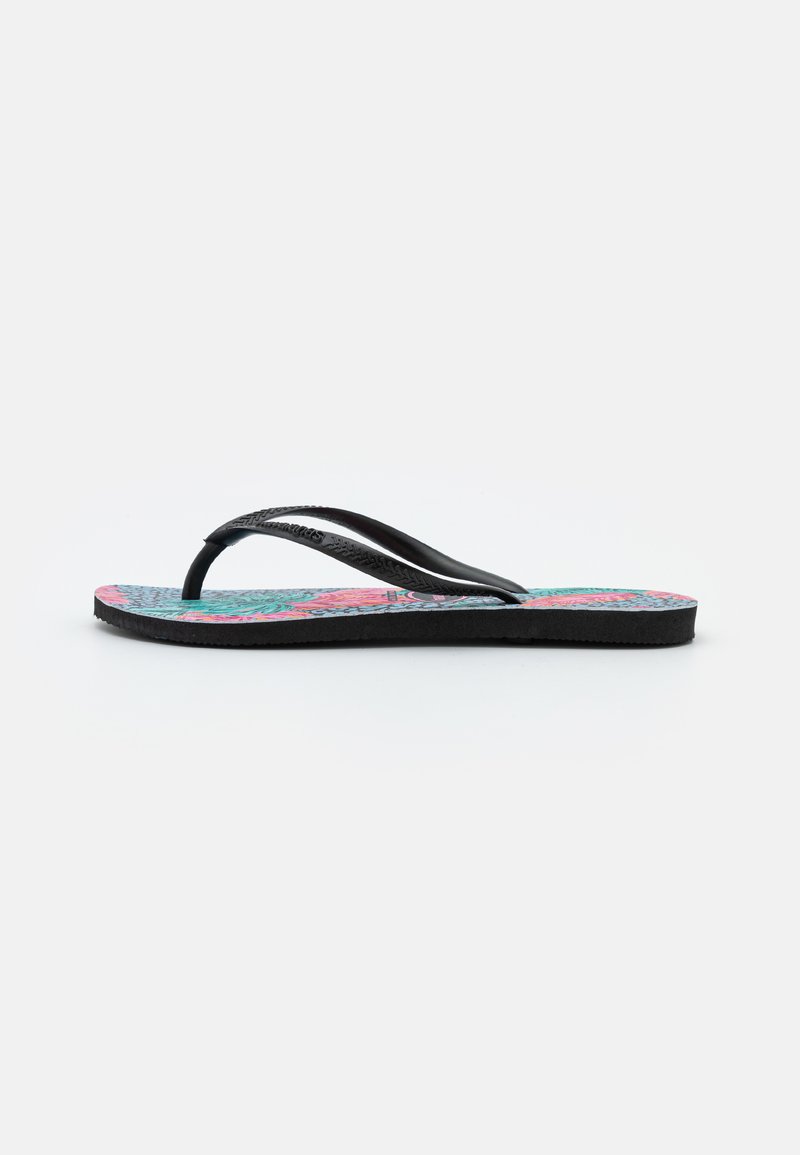 Damen Zehentrenner | Havaianas SLIM FIT ANIMAL FLORAL Zehentrenner black/schwarz - VM33890 Damen Zehentrenner | Havaianas SLIM FIT ANIMAL FLORAL Zehentrenner black/schwarz - VM33890