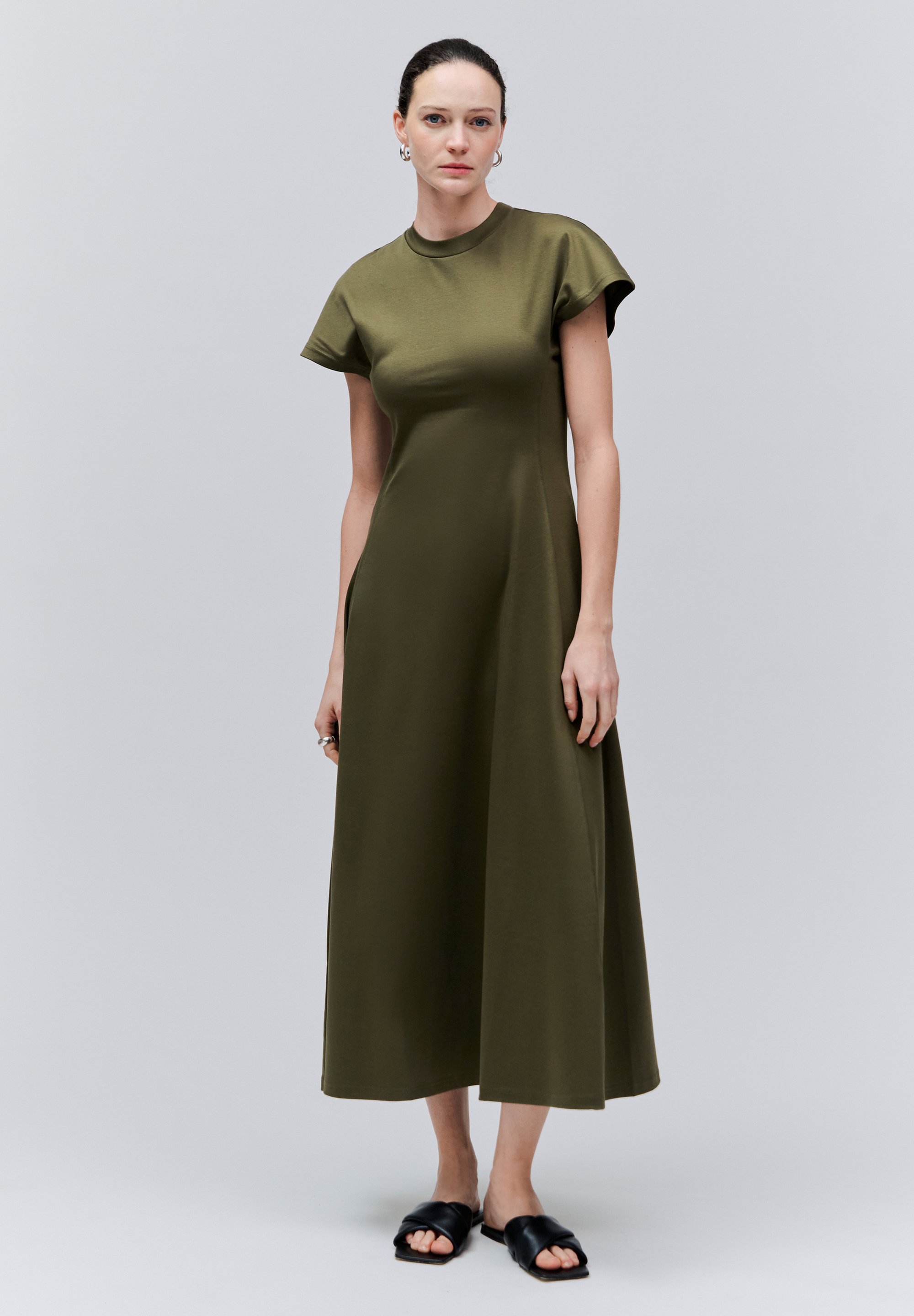 IVY OAK ONDYNE* - Jersey dress - moss green/dark green - Zalando.ie