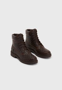 Timberland 6 INCH LACE BOOT - Lace-up ankle boots - dark brown/full grain