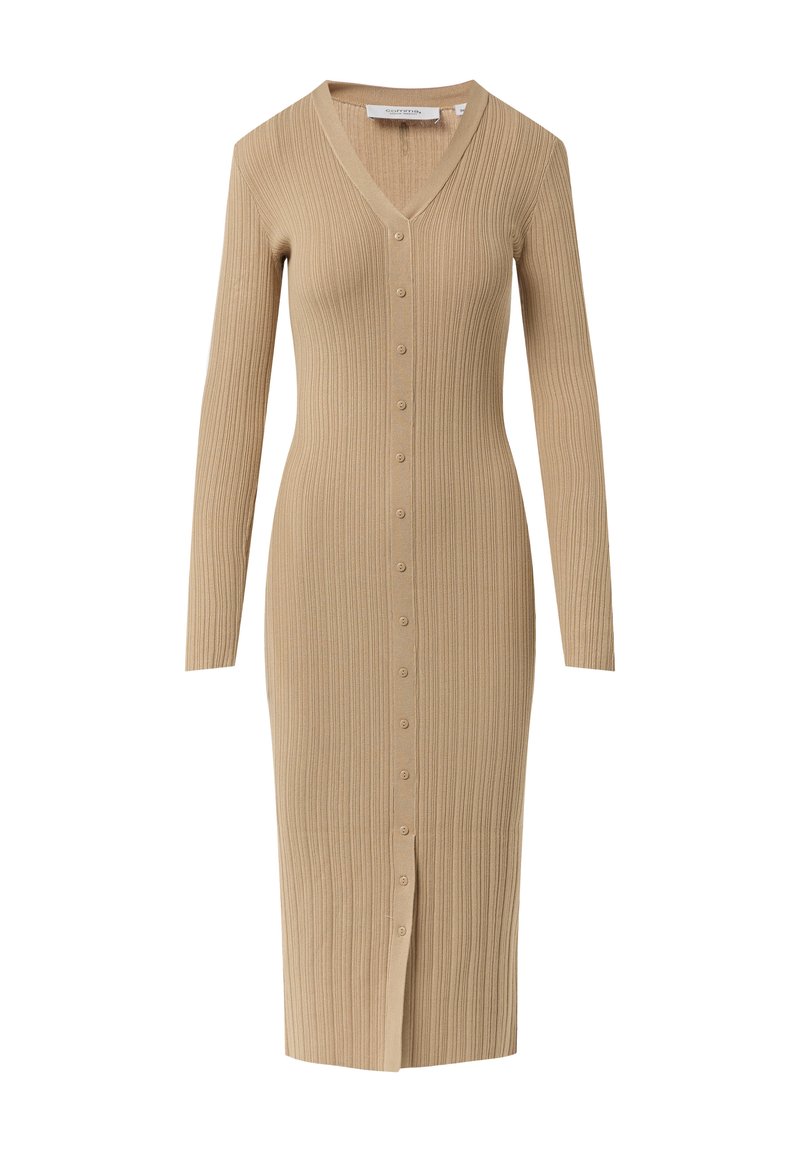 comma casual identity Gebreide jurk beige