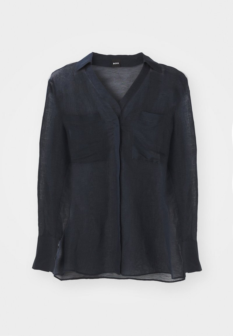 Boss Overhemdblouse donkerblauw