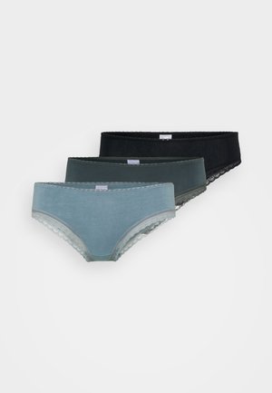 CHEEKY 3 PACK  - String - black/green/grey