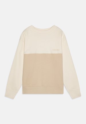 Calvin Klein Jeans COLOR BLOCK UNISEX - Sweatshirt - tofu
