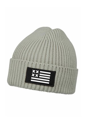 MIT PATCH AMERIKA USA FLAGGE  - Beanie - grau