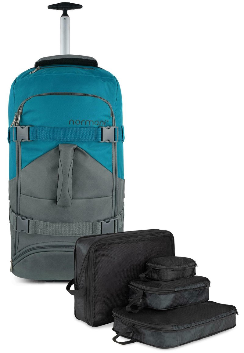 Normani MIT 4 KLEIDERTASCHEN - Kofferset - grau petrol