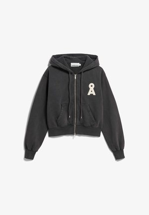 ARMEDANGELS, CROPPED ZIPPER - Sweatjacke - dark steel