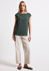 Street One MIT U-BOOT-AUSSCHNITT - T-shirt basic - grün