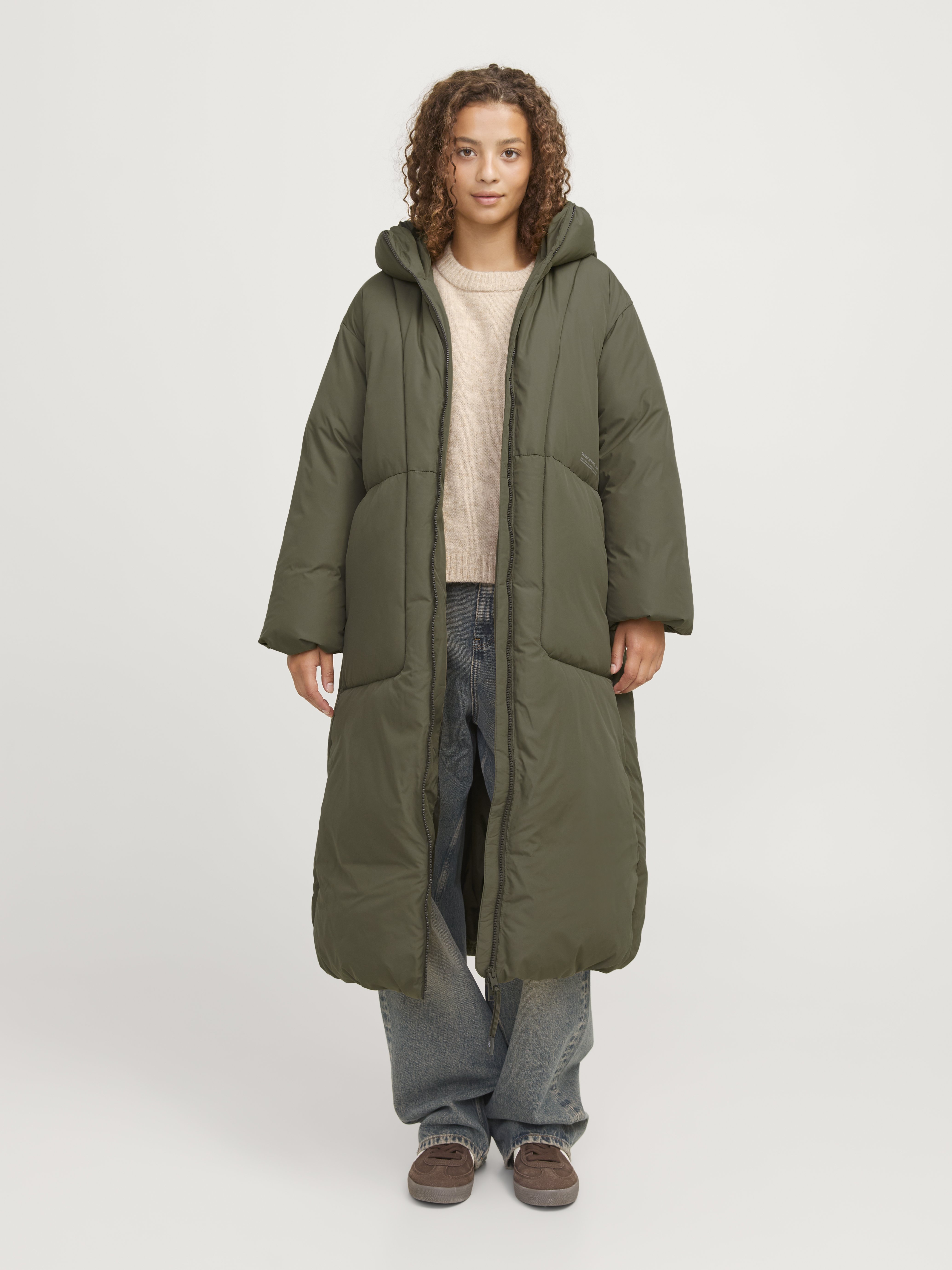 JJXX JXLOLLY LONG PUFFER - Wintermantel - grape leaf/khaki