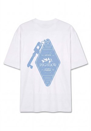 Pegador, PEGADOR OVERSIZED T-SHIRT SLIVEN - T-shirt con stampa - weiß