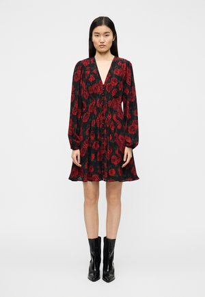 ROBE - Vestito casual - black/red