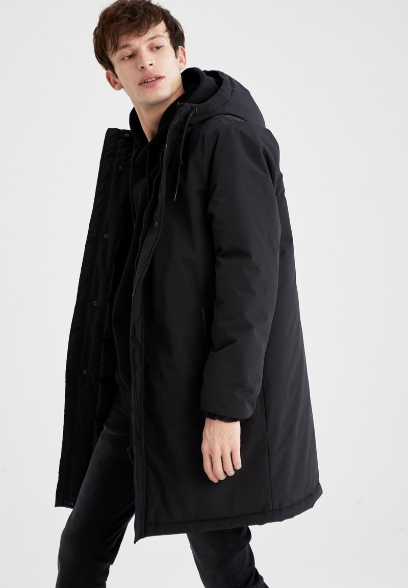 Herren Trenchcoats | DeFacto REGULAR FIT Parka black/schwarz - NI43539 Herren Trenchcoats | DeFacto REGULAR FIT Parka black/schwarz - NI43539