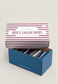 Calze Uomo Seasalt Porthgwarwa – Scatola Da 4 Paia, Mix Colori, Taglia Unica 8-12