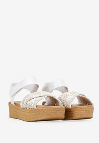 Bosanova RAFIA  - Sandalias con plataforma - blanco