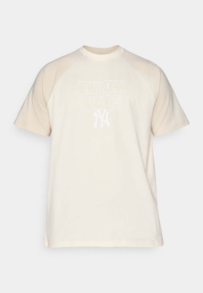 new era T-shirt print crème