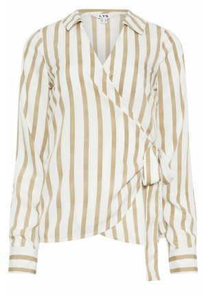 Long Tall Sally STRIPE COLLARED  - Blouse - light brown