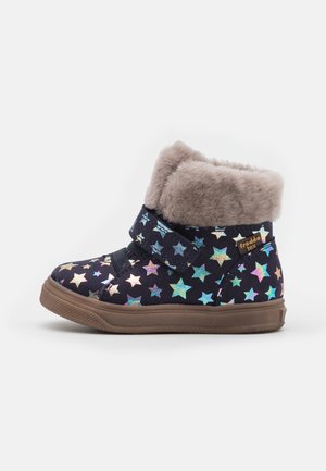 BASCO TEX - Winter boots - dark blue/silver