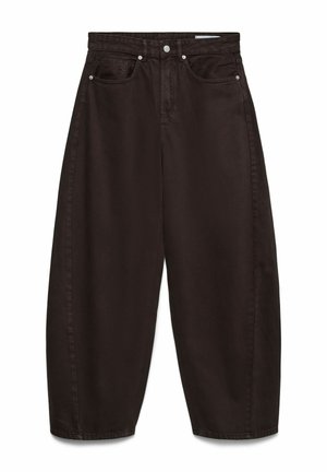 Vero Moda, JEANS VMZOE MID RISE BARREL FIT JEANS - Jean boyfriend - chocolate torte