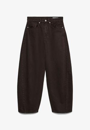 Vero Moda, JEANS VMZOE MID RISE BARREL FIT JEANS - Jean boyfriend - chocolate torte