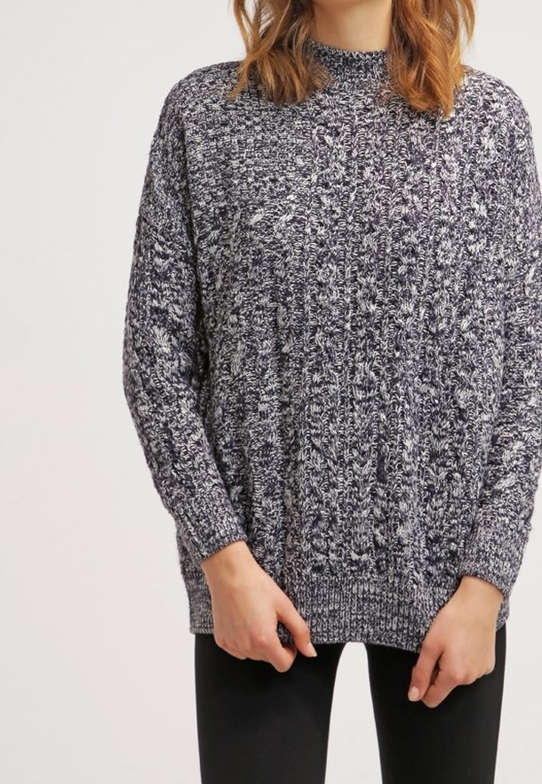 Topshop - Trui - mottled dark blue, Vergroten