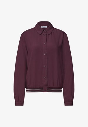 Street One, LANGARM HEMDBLUSE MIT ELASTIKSAUM - Chemisier - rustic rouge