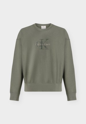 Calvin Klein Jeans, PREMIUM MONOLOG - Sweater - dusty olive