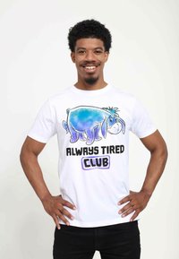 Henry Tiger DISNEY WINNIE THE POOH EEYORE TIRED CLUB UNISEX - T-shirt z nadrukiem
